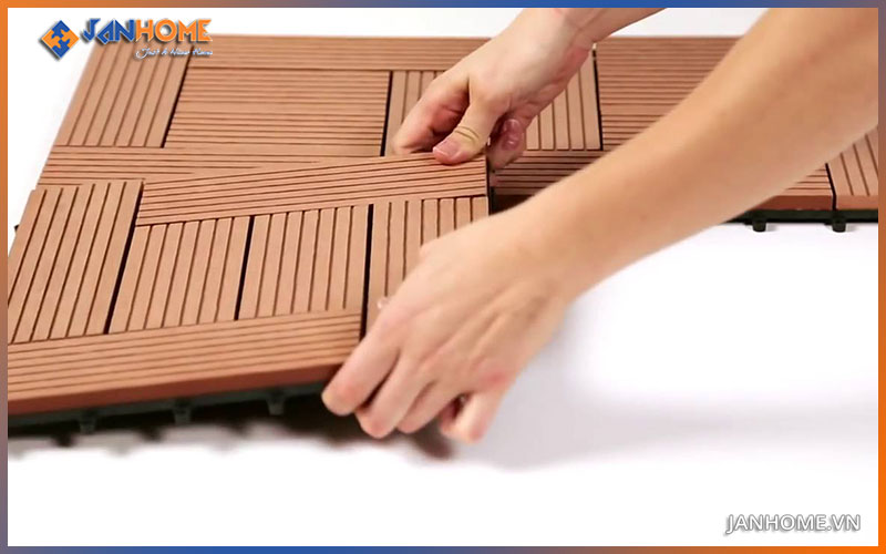 Vỉ gạch gỗ nhựa là vật liệu chuyên dụng cho các công trình ngoại thất